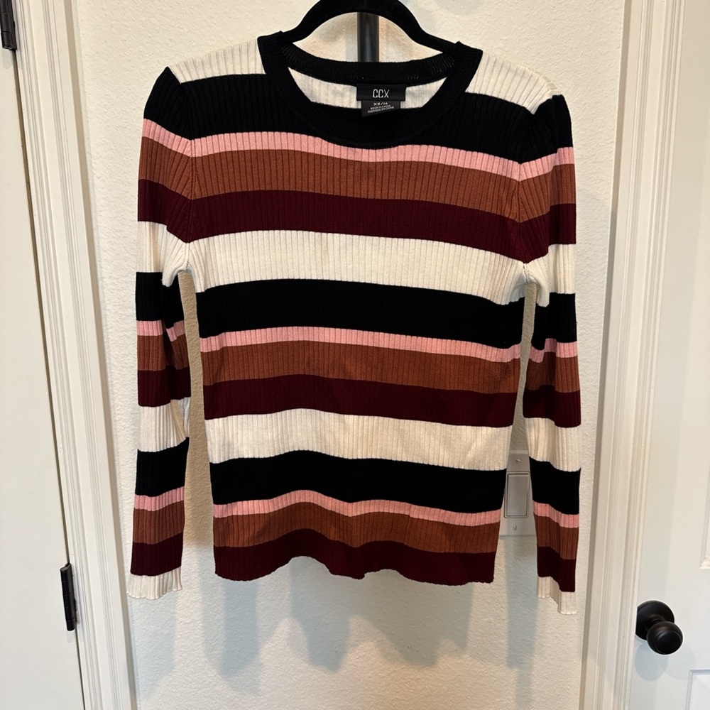 Striped Ribbed Sweater